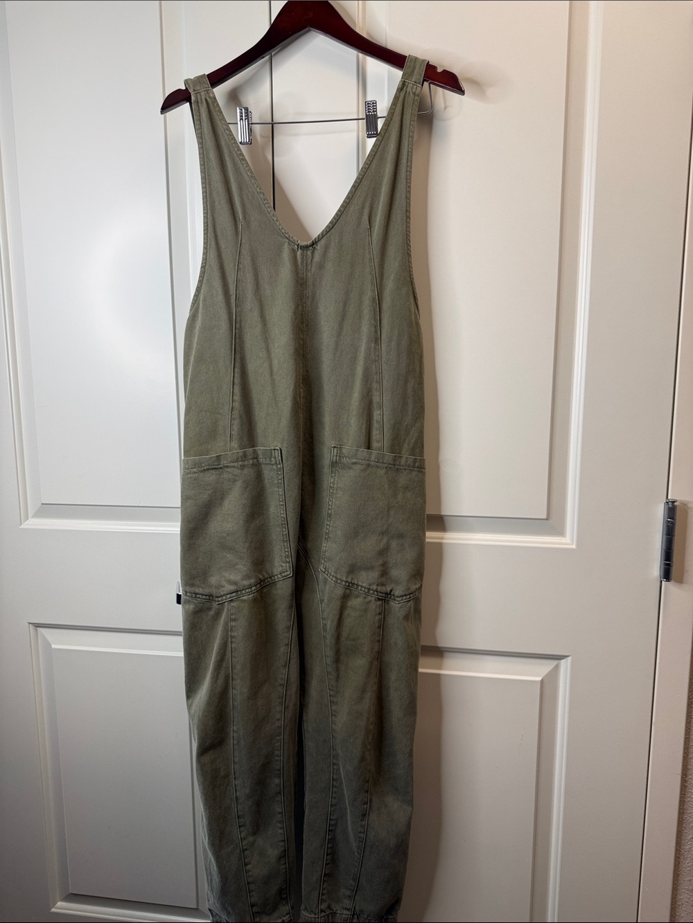Free People We The Free High Roller Jumpsuit Green XS - Picture 3 of 6